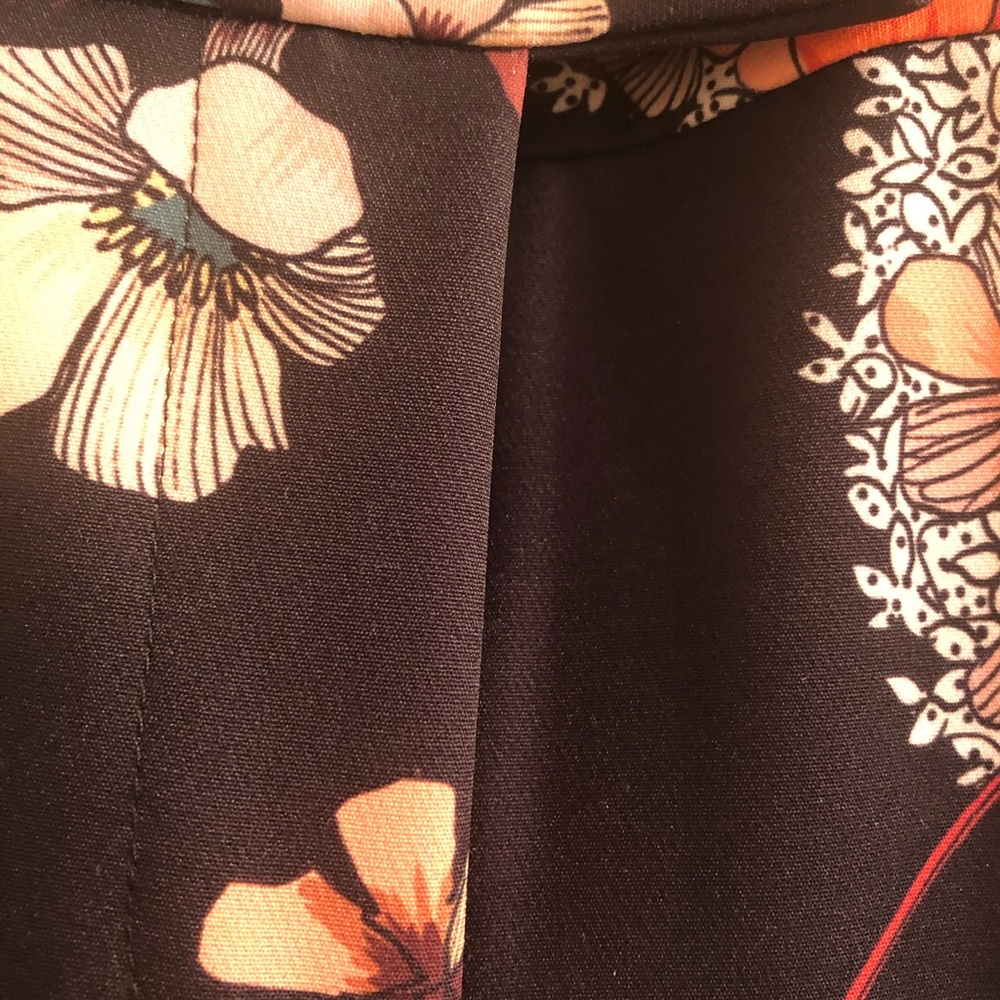 Floral straight leg pants by designer Insight - Picture 2 of 8
